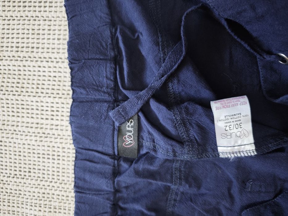 Жіночі Штани обємні лляні хлопкові  котон літні 5 - 7 XL
