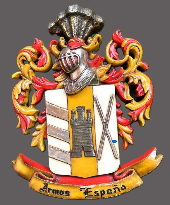 Brasão de armas de Espanha, em fibra de vidro