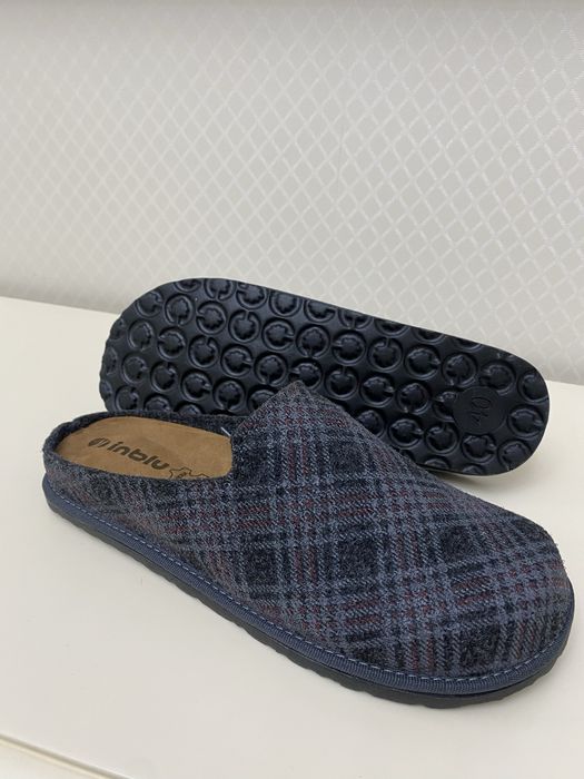 Чоловічі тапочки  Inblu,анатомічна замшева устілка.Бежеві та сірі