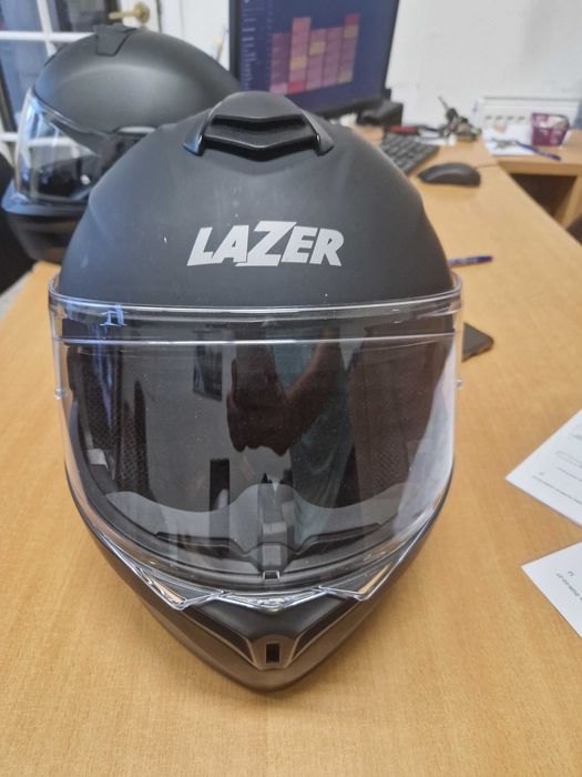 Kask motocyklowy Lazer Rafale Black Mat z blendą (Rozmiar XL)