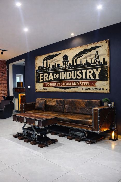 Retro szyld dekoracyjny vintage – styl USA lata 60 | industrial