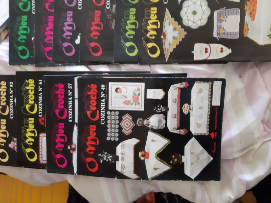 Revistas de bordados, tricot e crochet