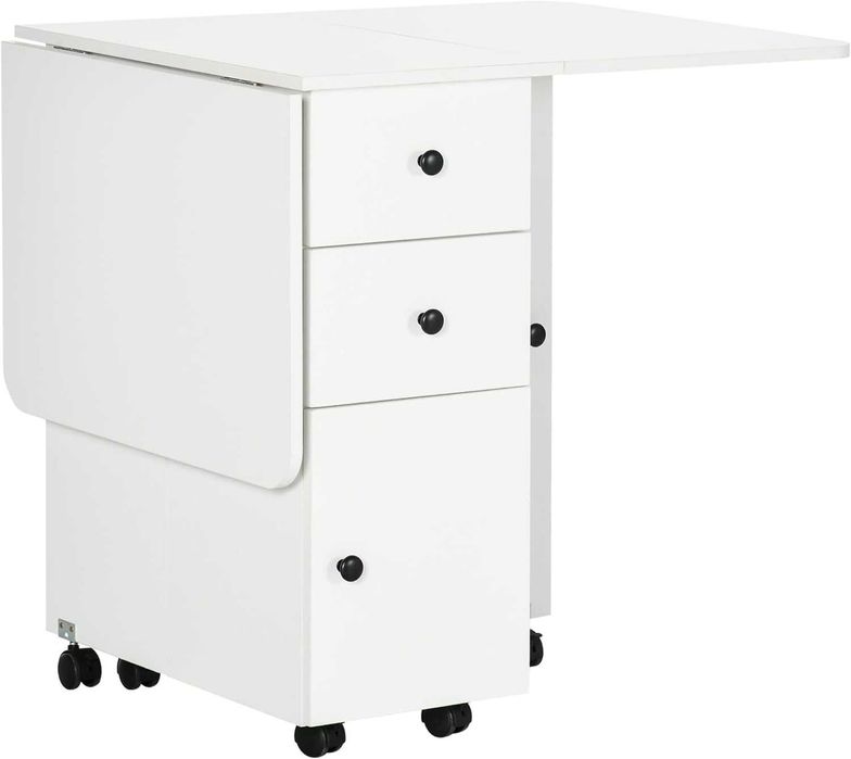 Mesa extensível e dobrável cozinha, sala jantar, apoio 120 x 60 x 76,5