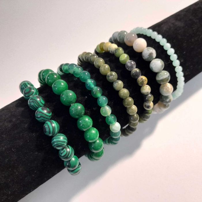 Pulseiras de pedras semipreciosas