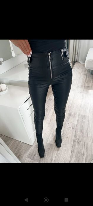 Spodnie woskowane damskie