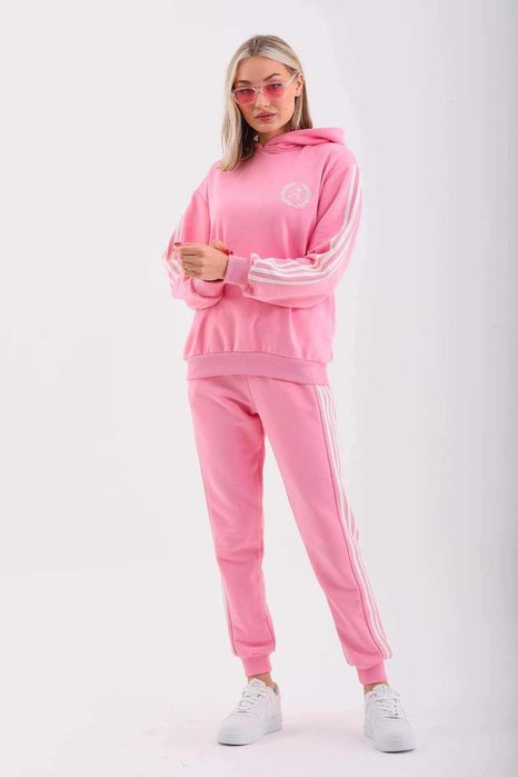 Zestaw komplet dresowy lampasy bluza spodnie S36M38L40