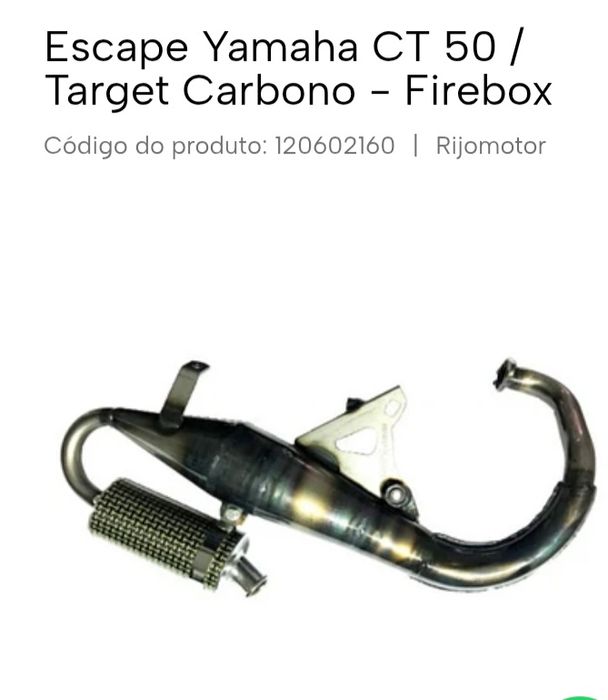 Escapes rendimento para scooter 2tt