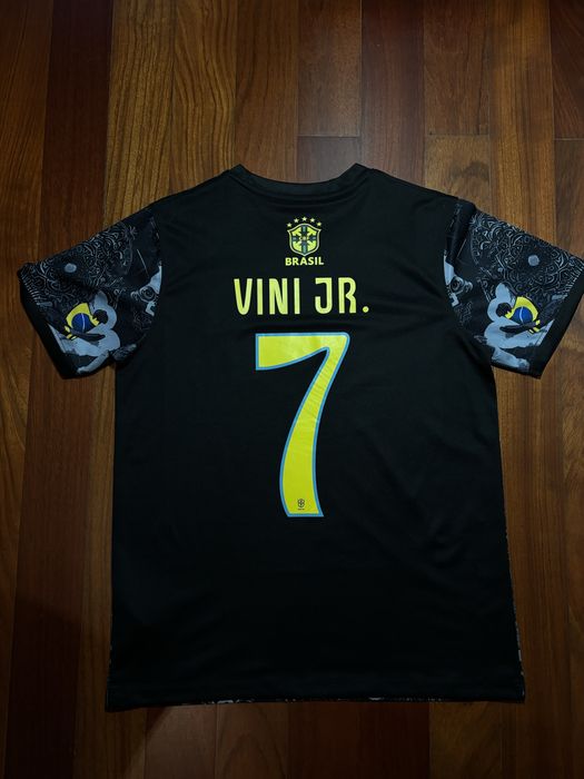 Camisola Brasil Nike Edição Especial Cristo Redentor - Preta/Cinza