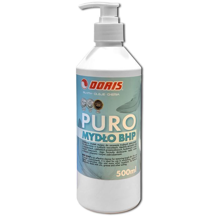PURO Żel BHP do mycia rąk DORIS 1,5L Zestaw 3szt x 0,5L