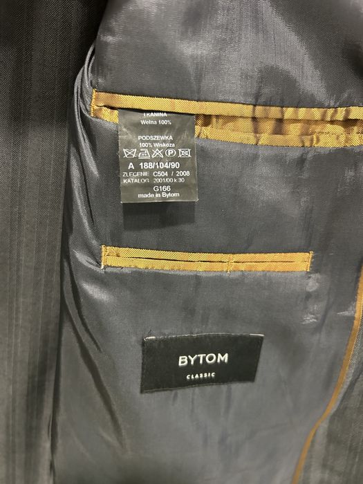 Garnitur grafitowy BYTOM  188/104/90 wełna 100%