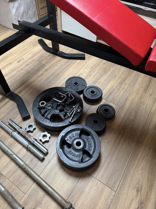 obciążniki na siłownię + gryfy
