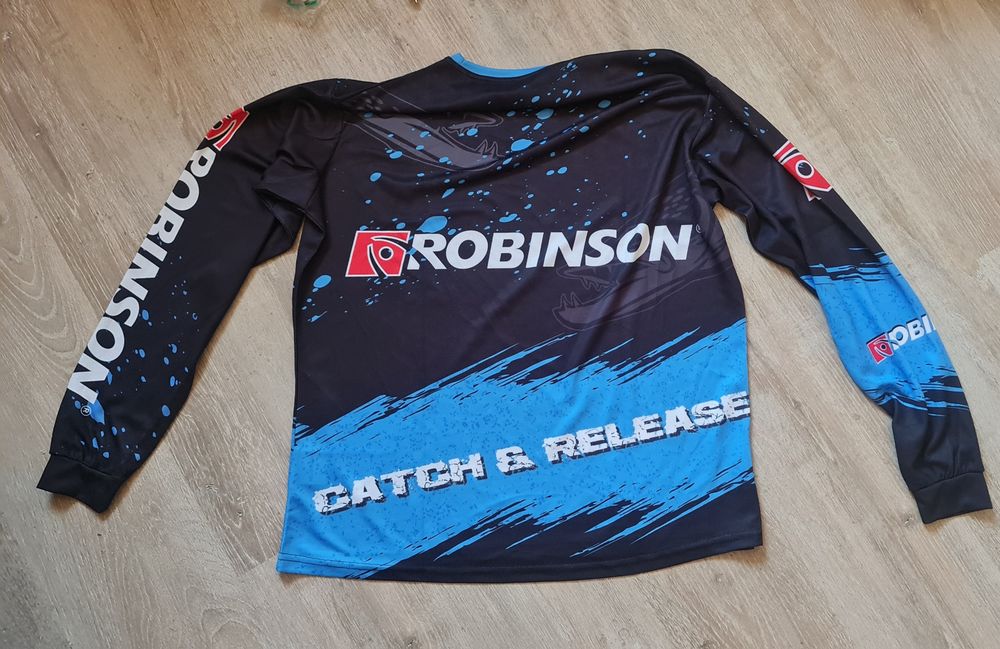 Bluza wędkarska. T-shirt długi rękaw Robinson. Okazja.