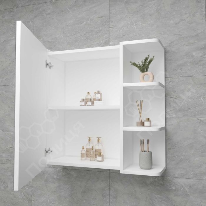 Шафка з дзеркалом шкафчик полиця навісна у ванну або кімнату