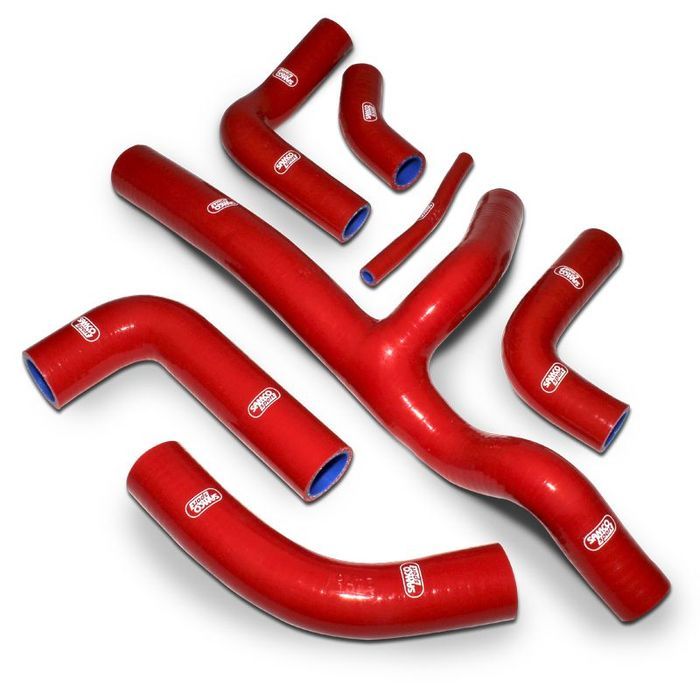 kit tubos radiador samco ducati st2 1998 - 2003 vermelho