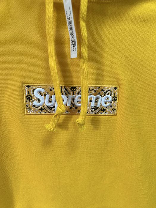 Худі Supreme Bandana Box Logo Yellow