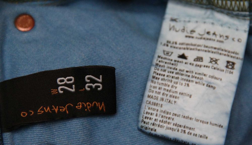 Nudie 28 32  джинсы из хлопка made in Italy