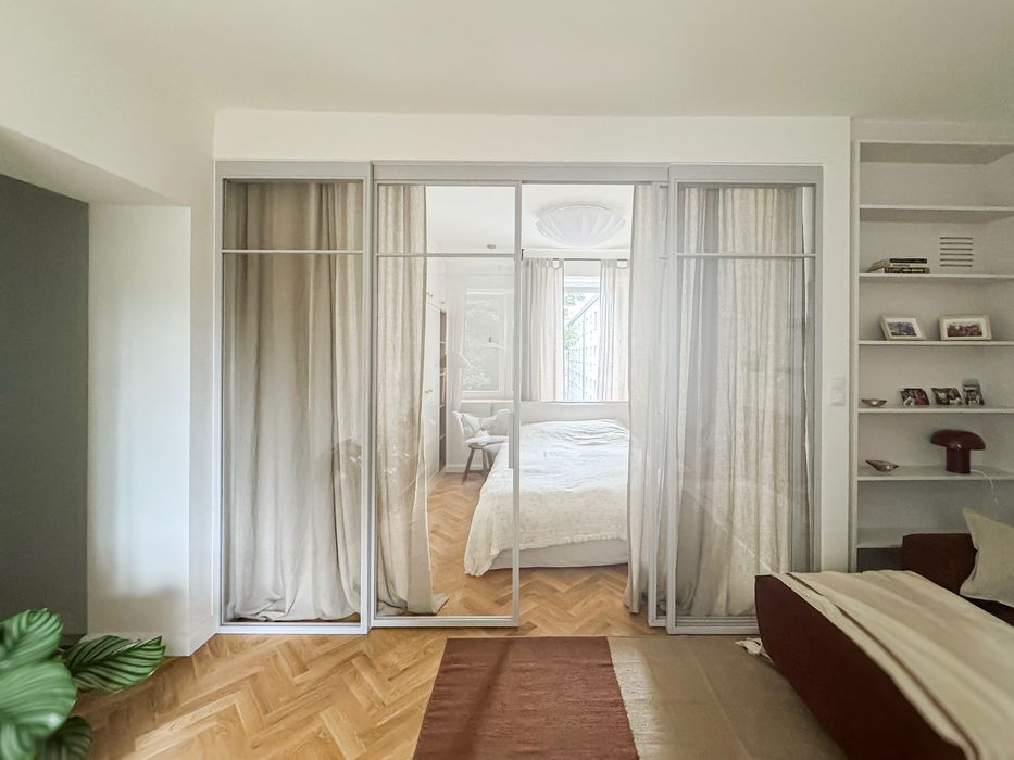 Drzwi loftowe przesuwne, harmonijkowe, wiatrołap, ścianki industrialne