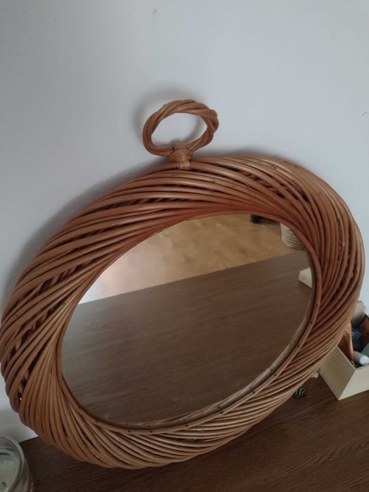 Lustro obramowka z wikliny