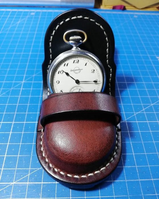 Изготовление кожаных ремешков для карманных часов. Окопные ремешки ...