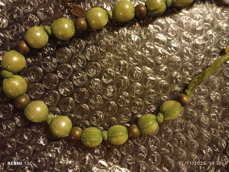 Colar e pulseira verdes