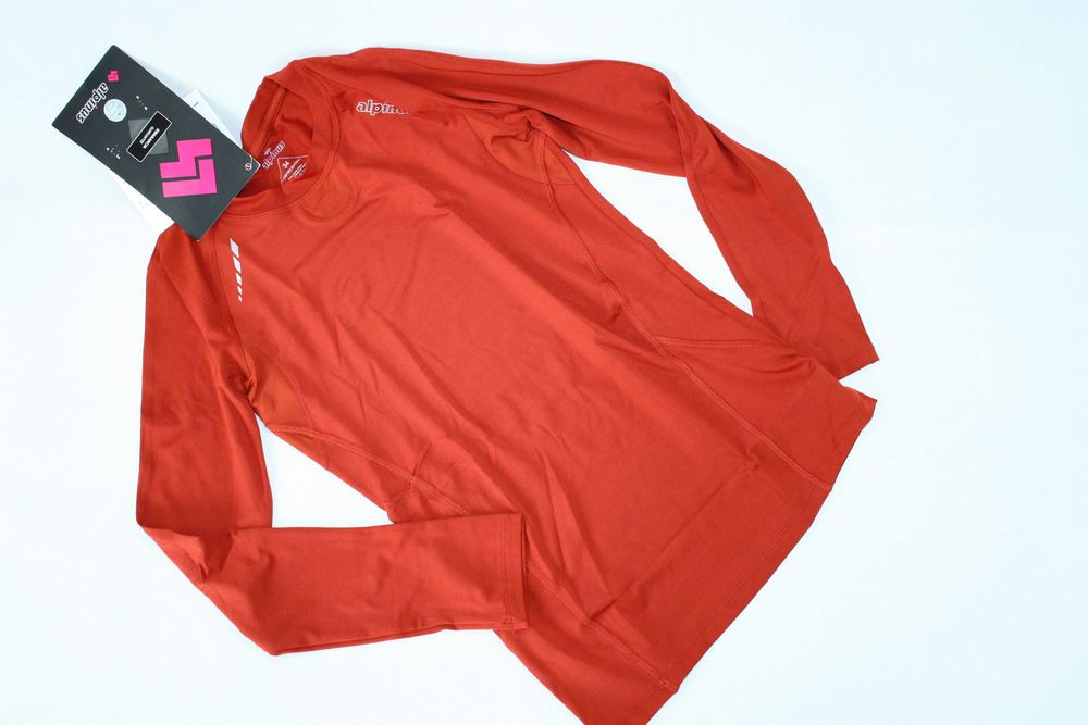 damska koszulka long sleeve ALPINUS KENORA ceglany R. 34/xs