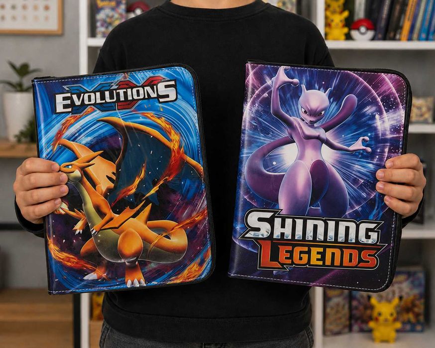 świetny zestaw dwa albumy pokemon wyprzedaż szybka wysyłka + naklejki gratis