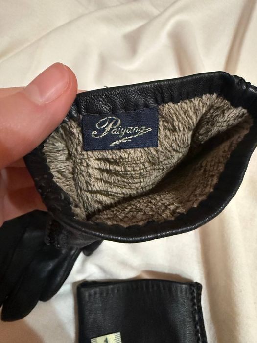 Шкіряні жіночі рукавиці S-M