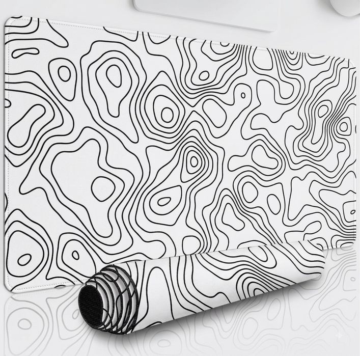 Топографічний килимок для миші | Ігровий Desk Mat | Нековзка основа