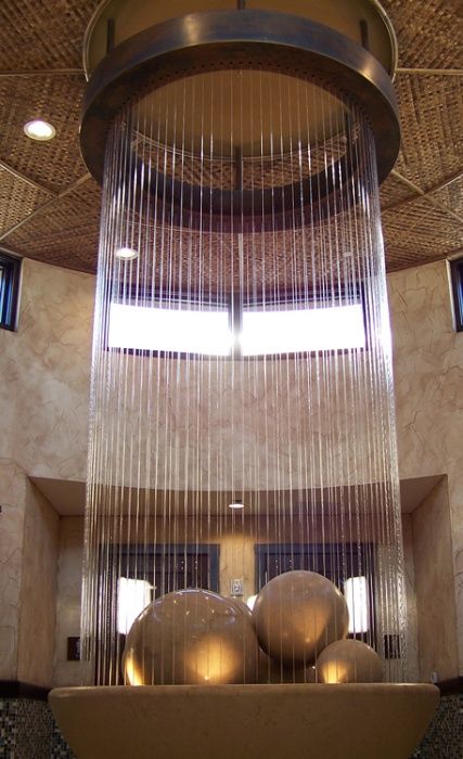 Fontanna kula ze stali nierdzewnej H150cm