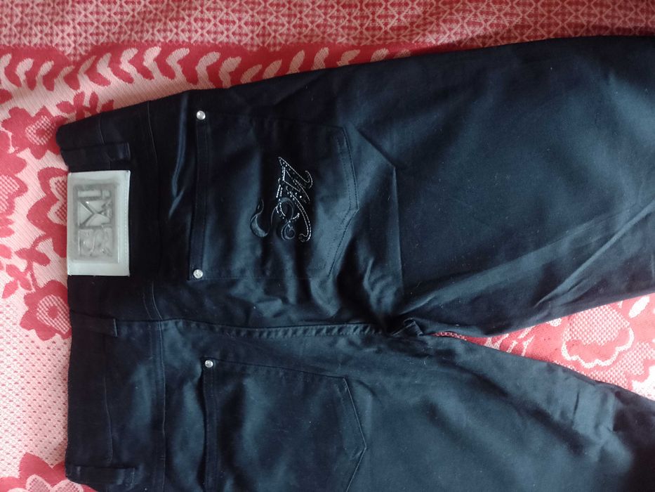 Штани чорні з стразами sk8