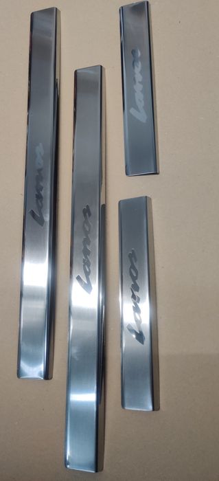 Накладки на пороги Ланос (Lanos/ Sens), нерж.