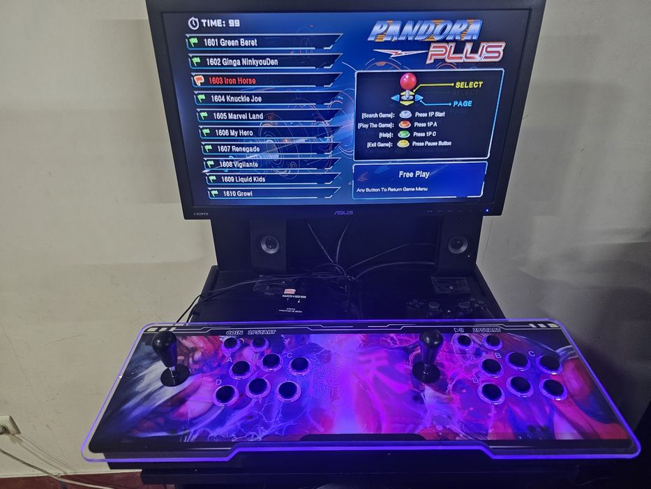 Máquina jogos Arcade + Ps4 + Volante + subwoofer