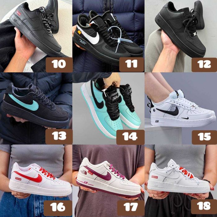 ‼️Відправляємо БЕЗ передплати Кросівки Nike Air Force 1 в усіх кольорах | Розміри 36 - 45 | Унісекс | Відправлення щодня‼️