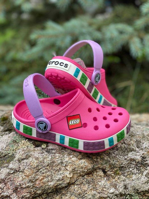 Crocs Lego Green детские кроксы лего С23-34