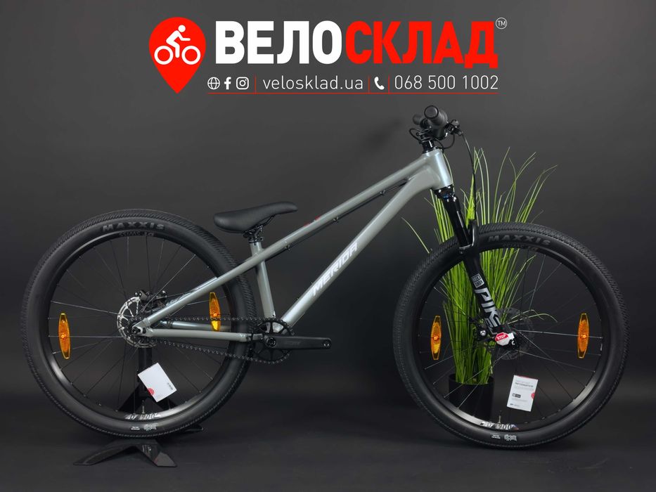 Велосипед mtb трюковий 26 Merida DIRT 700 silk transparent blue 2026 МТБ