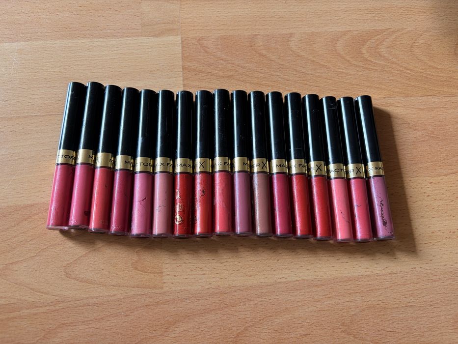 Zestaw 18 szt. Pomadki Max Factor Lipfinity | Piękne kolory, Okazja!