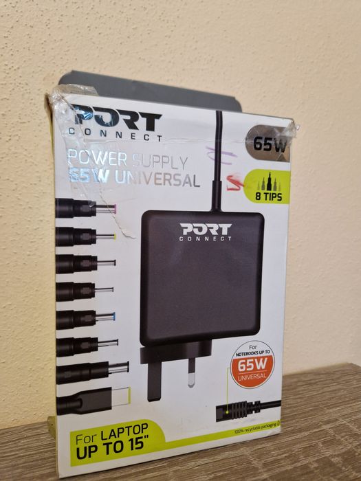 Універсальний блок живлення для ноутбука Port Connect 65W (8 насадок)