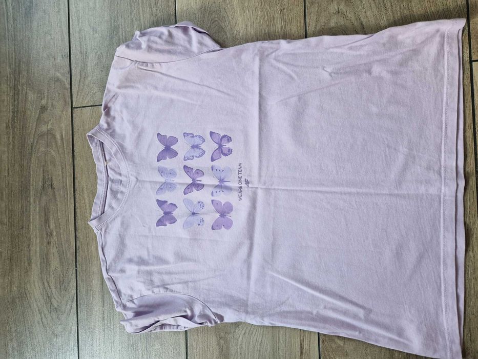 T-shirt 4F rozmiar 164, kolor fioletowy