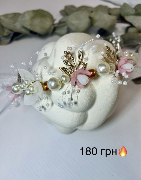 Обруч, віночок на голову, віночок для дівчаток, повязка для немовлят