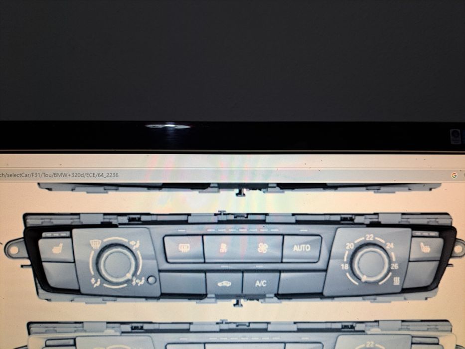 BMW séries 1F20/21/3F30/31/34/4F32/33/36/2010A2017PAINEL DE COMANDO AC