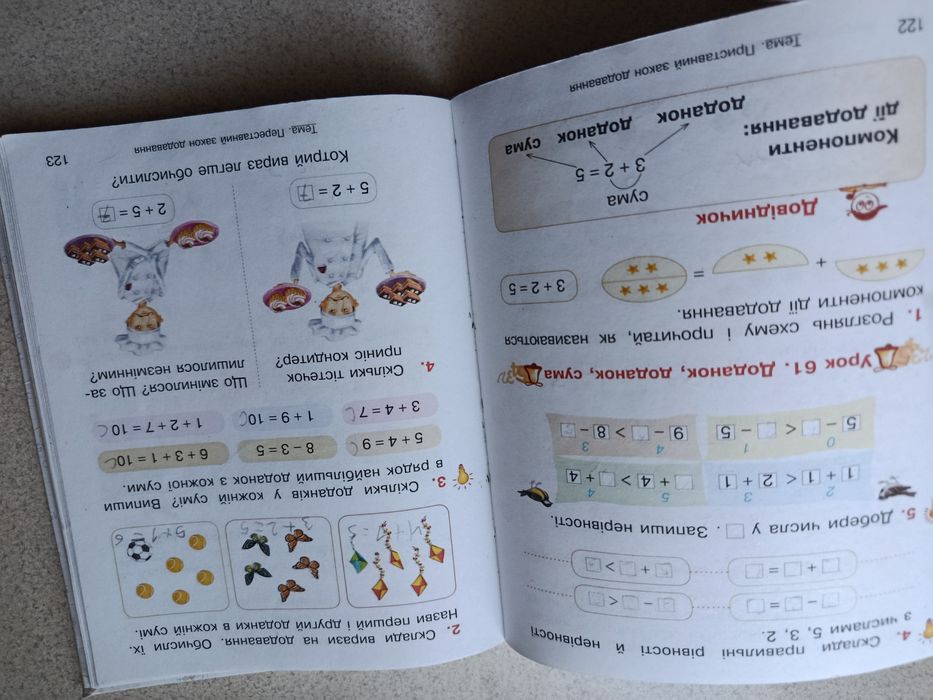 Математика Гісь Філяк 1 клас