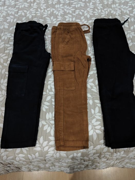 3 pares calças bombasine rapaz 4/5 anos