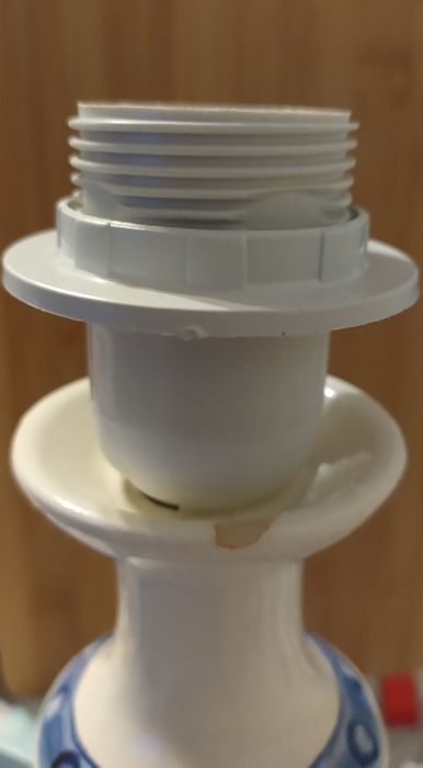 Lampka że świecznika fajans Włocławek E27