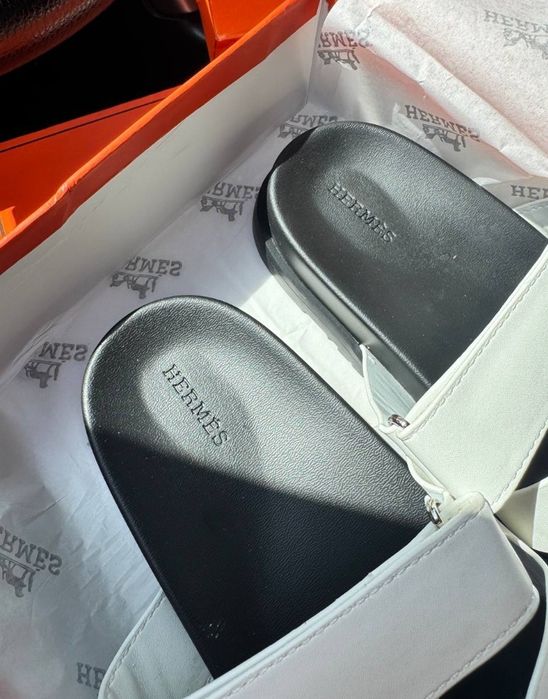 Кожаные, замшевые тапки HERMES с заграницы 37,38,40 (2) оригинал