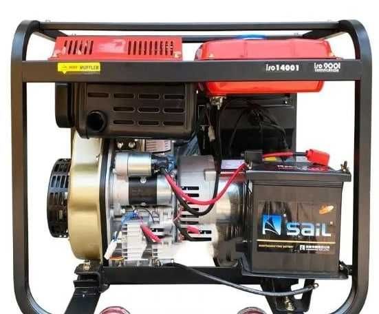 Дизельный генератор KAMA открытый 6,9-7,2 кВт KDE8800E +Электростартер