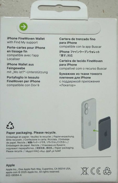 Carteira Apple em tecido FineWoven com MagSafe para iPhone