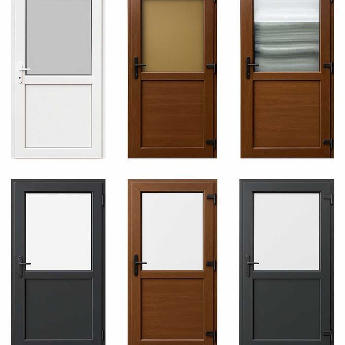 Drzwi PCV 90x200 białe zewnętrzne tarasowe szybka Dostawa cała Pol.