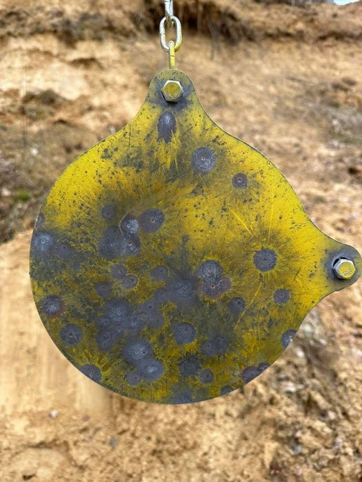 Gong popper cel strzelecki HARDOX 600 12mm kwadrat 150x150mm 15x15cm