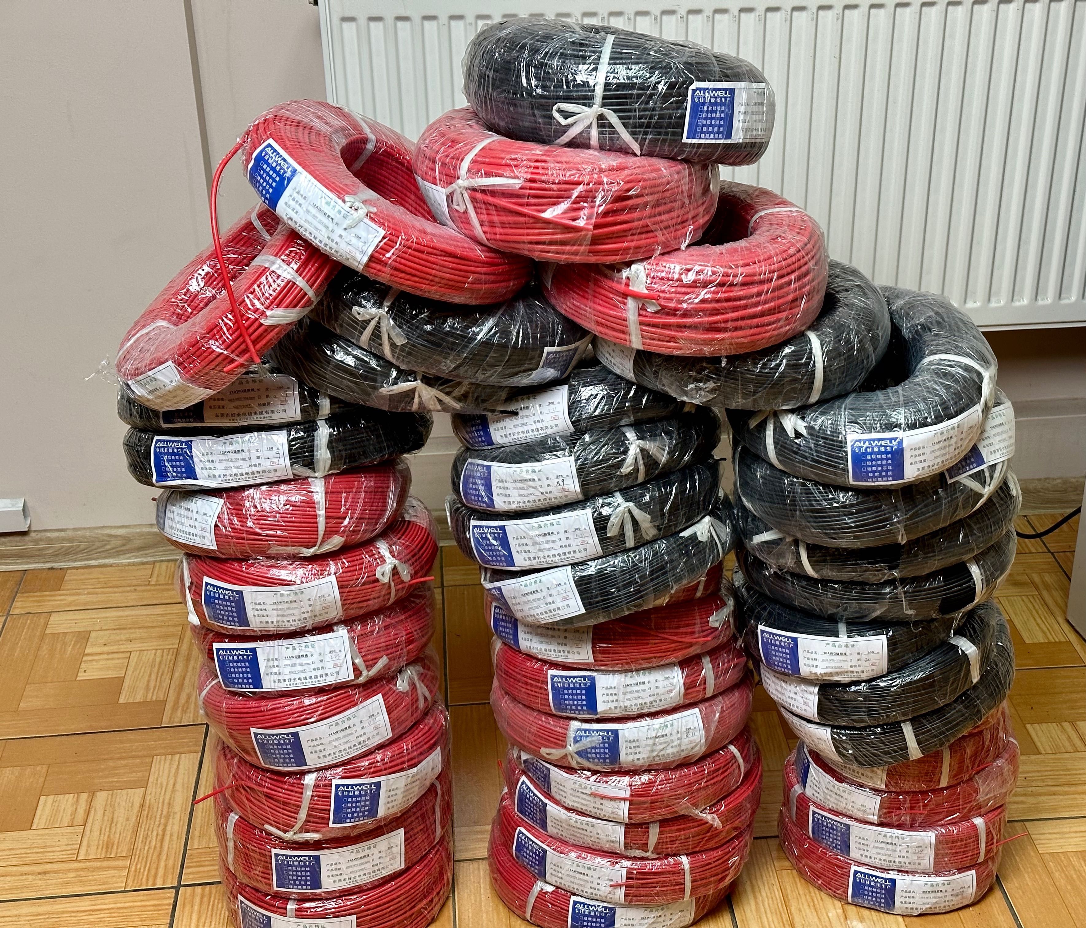 Силиконовый, многожильный кабель (10 AWG,12 AWG,14 AWG,16 AWG, 18 AWG ...