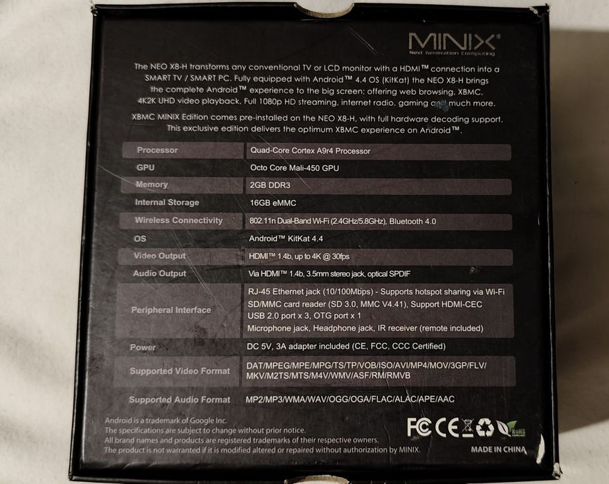 Продам медиаплеер Minix Neo X8-H
